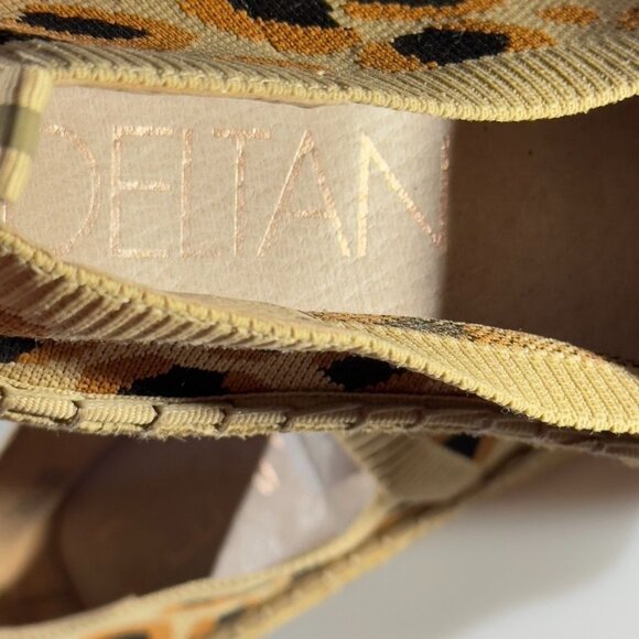 DELTAN Hensley Women's Leopard Print Espadrille Slip-On Shoes Textile Size 9M - Picture 8 of 11